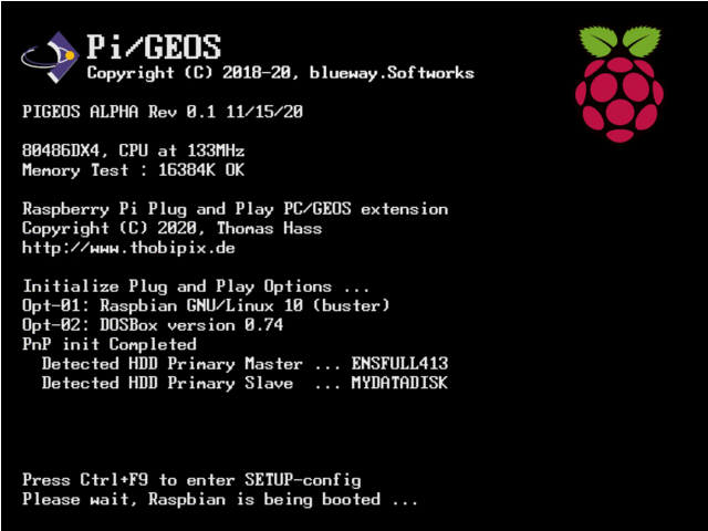 Pi/GEOS Boot-Screen